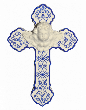 Croix de Cyprien bleue