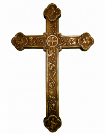 Croix évangélistesbois doré